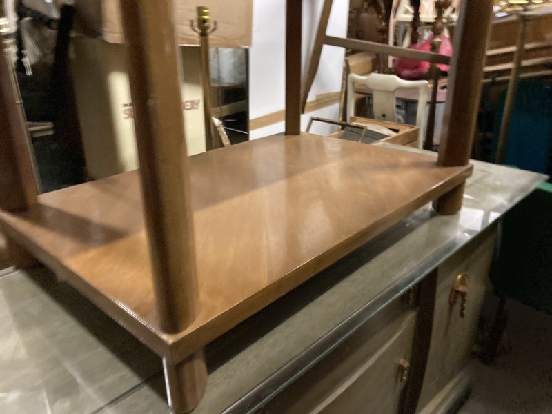 Vintage Mid Century Modern End Side Accent Table Retro 1960's Hardwood Signed W gallery