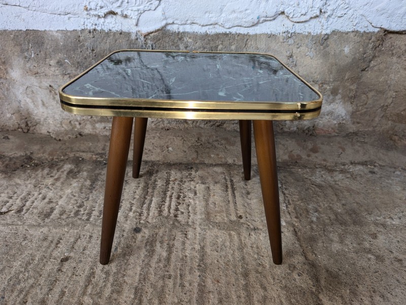 Vintage Flower Bench Flower Table Rockabilly Retro Flower Stand Stool 50S gallery