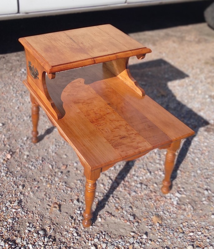 Mid Century Maple Step End Table by Heywood Wakefield (SET99)