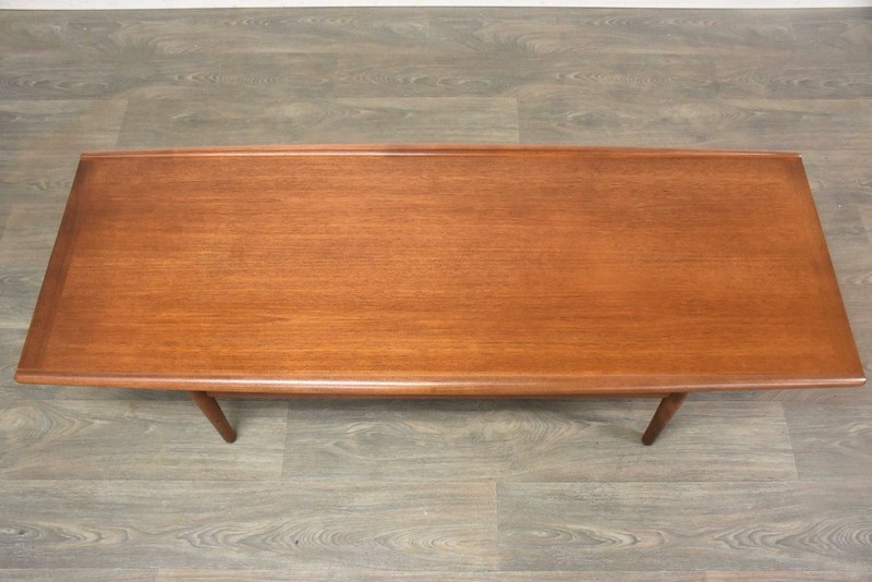 Grete Jalk Danish Modern Teak 63” Coffee Table gallery