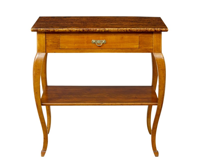 19TH CENTURY FRUITWOOD AND ALDER OCCASIONAL TABLE gallery