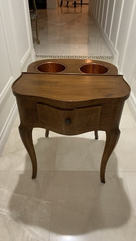Vintage 1950s Louis XV Style Rafraîchissoir Table by Heritage