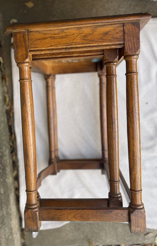Vintage Drexel Walnut Nesting Table Produced Early 20th Century gallery