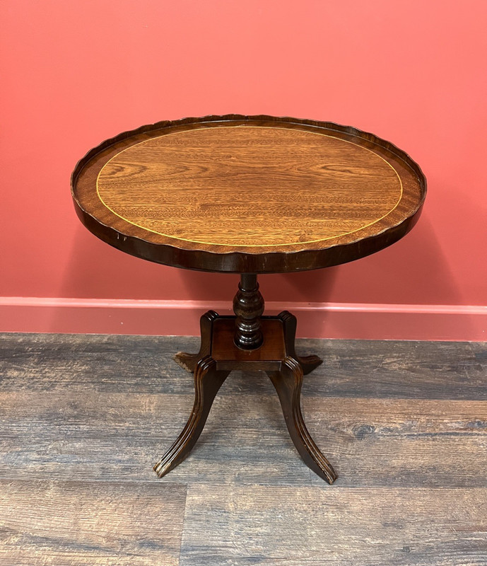 Vintage Mid-20th Century Flamed Mahogany Side End Table FREE UK DELIVERY