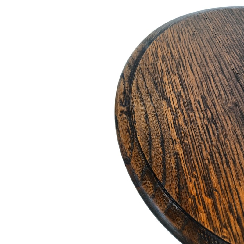 Barley Twist Wooden Side Wine Table - Two Tier Pedestal Plant Bonsai Stand - Bar gallery