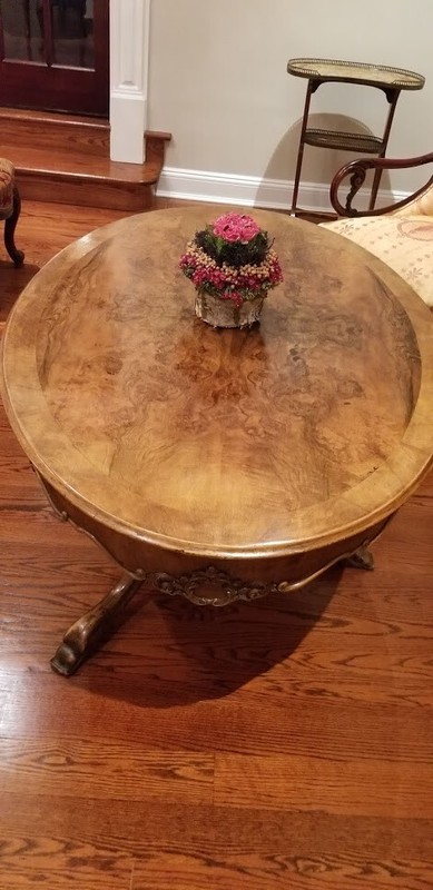 Antique Oval Wooden Table