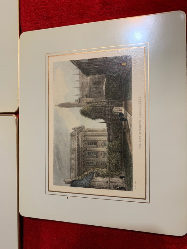 Lot Of 3 J.a. Bell antique tea tray -1800s postcards by / J. Le Keux Classics gallery