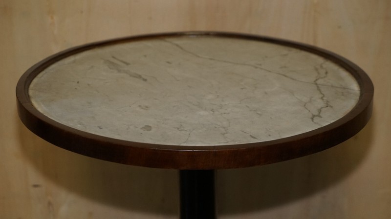 EDITORS CHOICE ANTIQUE ITALIAN MARBLE TOPPED OCCASIONAL CENTRE TABLE LIONS PAW gallery