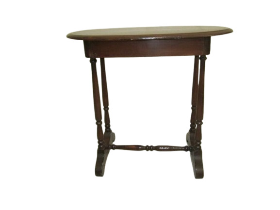Vintage Wood accent table dark tone