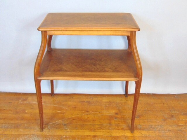 Vintage Antique Two Level Dinning Area Side Table gallery