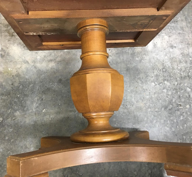 Mid Century Modern Faux Marble Top Mersman Side Table end square vintage gallery