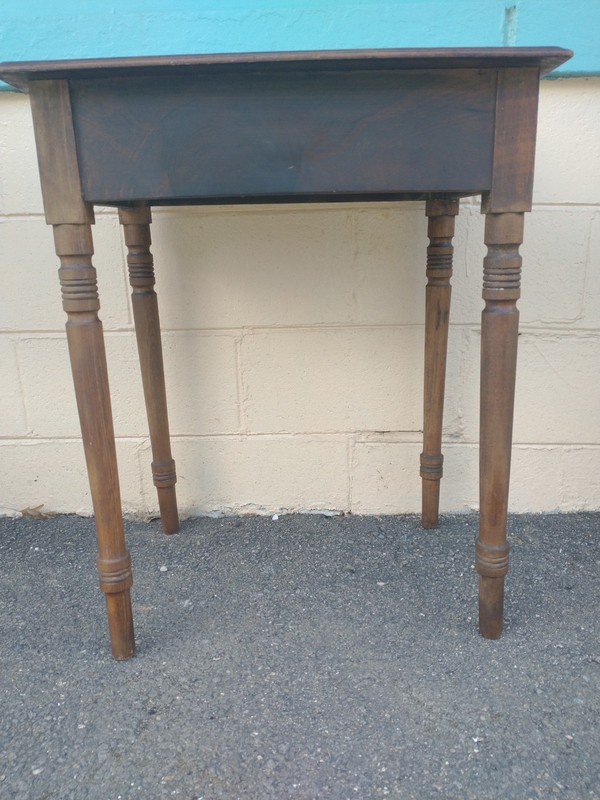 Antique Side Table / Work Stand Walnut