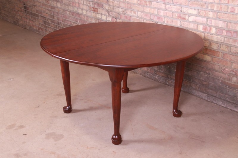 Stickley American Colonial Cherry Wood Extension Dining Table, Newly Refinished gallery