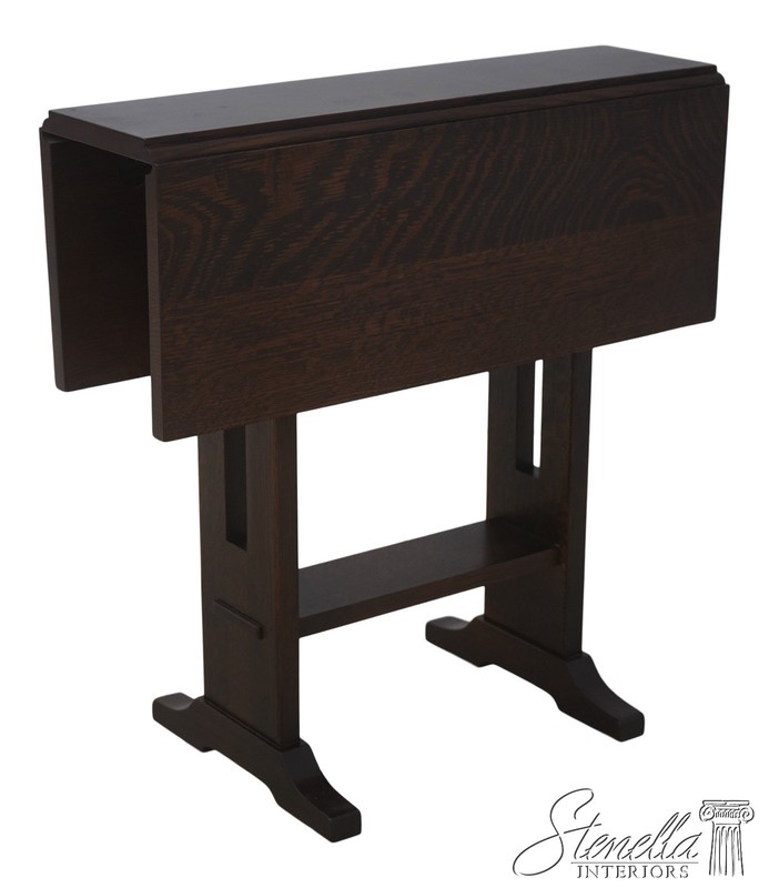 71942: STICKLEY Small Mission Oak Dropleaf Occasional Table