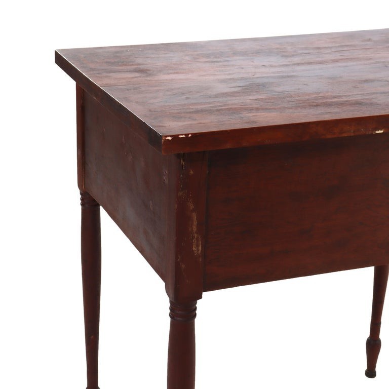 Antique Cherry & Tiger Maple 3-Drawer Small Server C1830 gallery