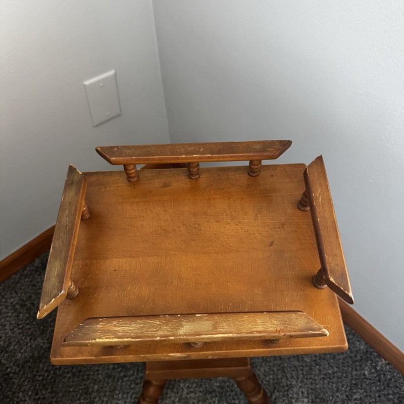 MCM - VNTG Wood Telephone Stand, Authentic Furniture Product, Cali - Japan gallery