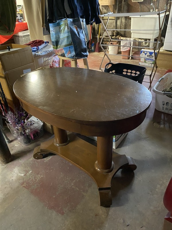 ANTIQUE EMPIRE ACCENT TABLE gallery