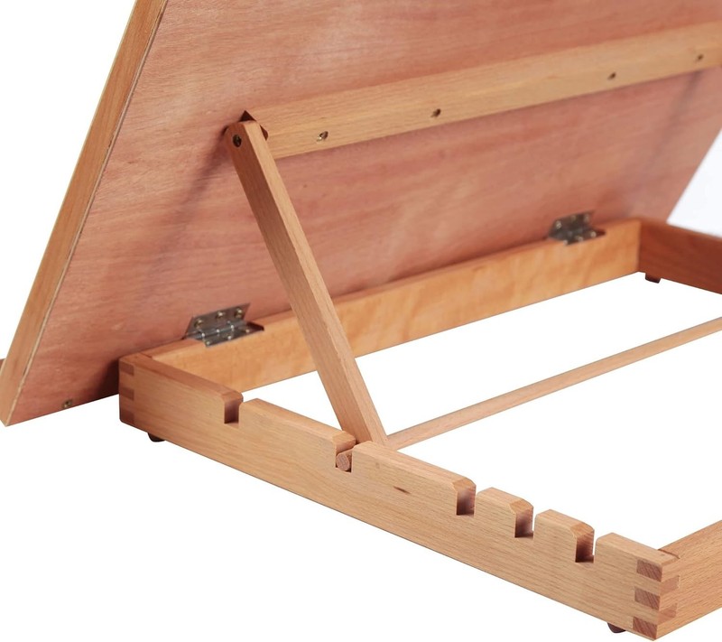 Versatile Wood Easel with 5 Adjustable Positions for Drawing - 23 2/9' x 16 1/2' gallery