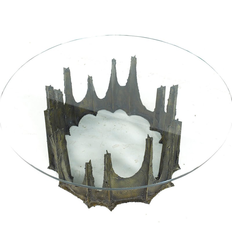 Paul Evans Mid Century 1972 Stalagmite Round Coffee Table gallery