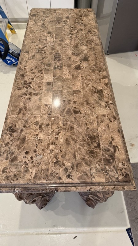 Marble Stone Top Italian Console Table gallery