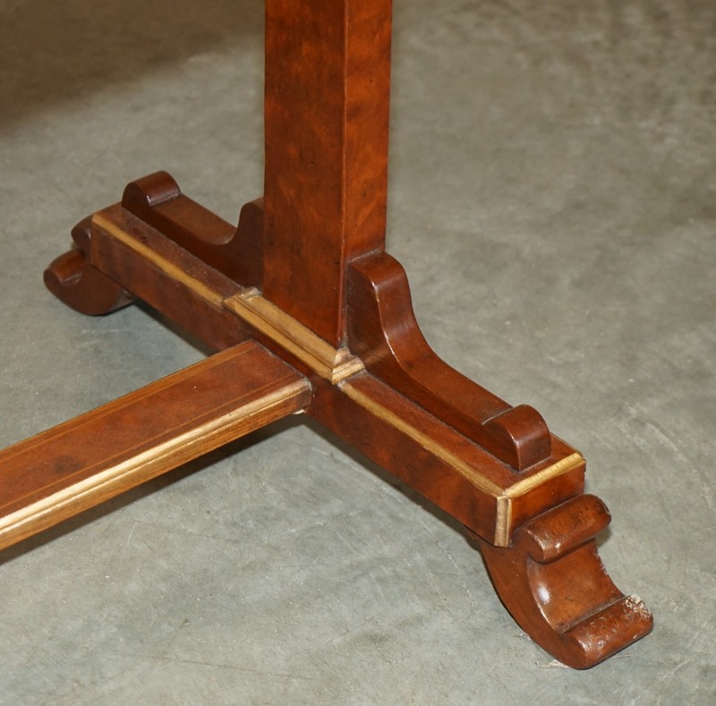 RESTORED WALNUT SATINWOOD & MAHOGANY ANTIQUE VICTORIAN CHESSBOARD GAMES TABLE gallery