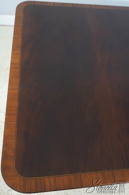 L60822: STICKLEY Regency Style Mahogany Double Pedestal Dining Table gallery
