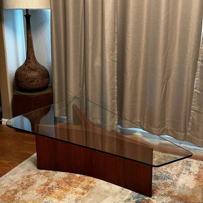 Vladimir Kagan Upsilon Cocktail / Coffee Table, Mid Century Modern Vintage gallery