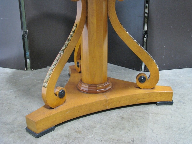 High-End Custom Empire/Biedermeier Cherry Lamp Table; Richard Plumer Interiors gallery