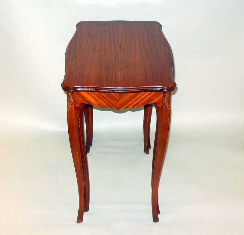Antique SET 3 NESTING TABLES Style Louis XV Regency French Villa Elegance Chic gallery