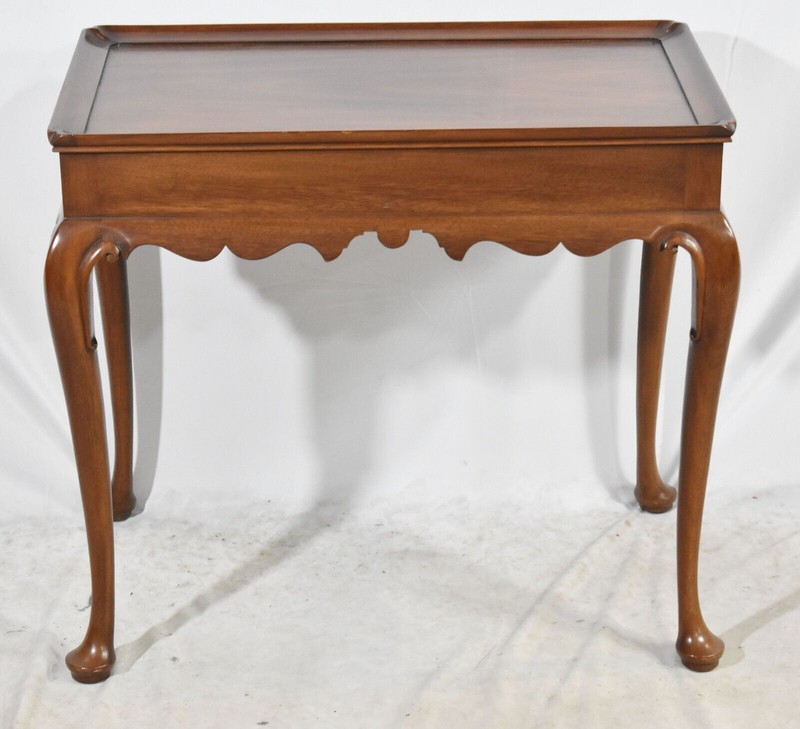 Henkel Harris Mahogany Queen Anne Tea Table #29 Stain gallery