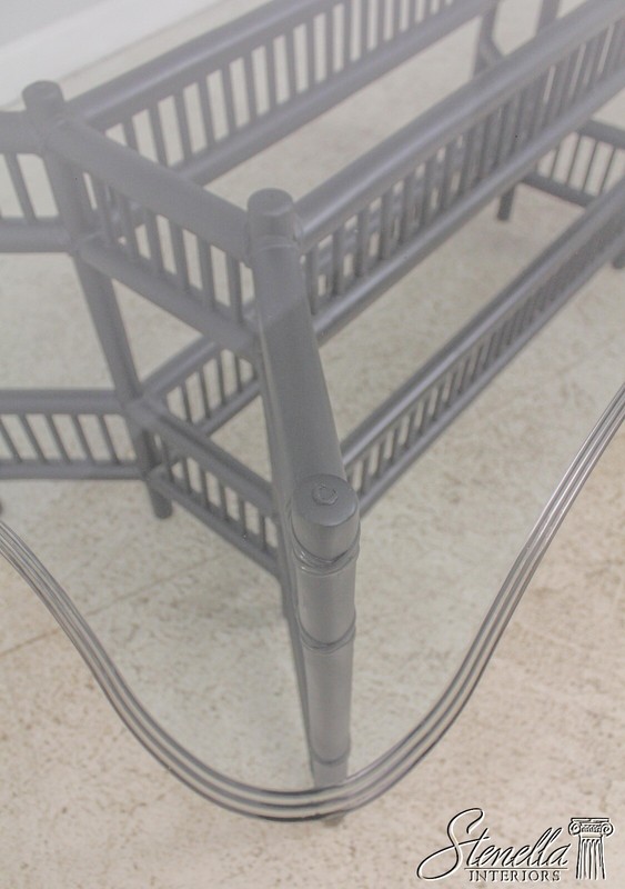 L59710EC: Bamboo Form Base Glass Top Dining Room Table gallery