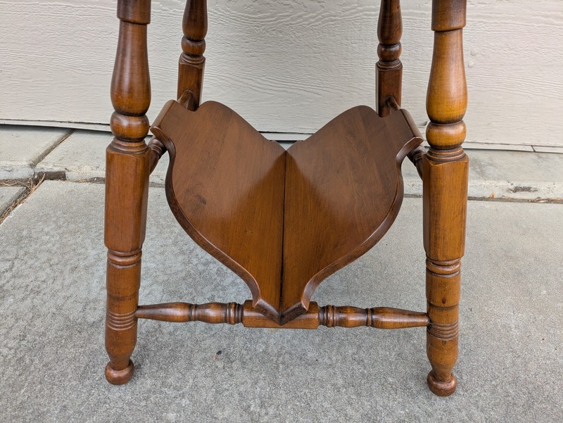 Vintage Sprague & Carleton Mid Century Modern Maplelux Maple Wood Step Table gallery