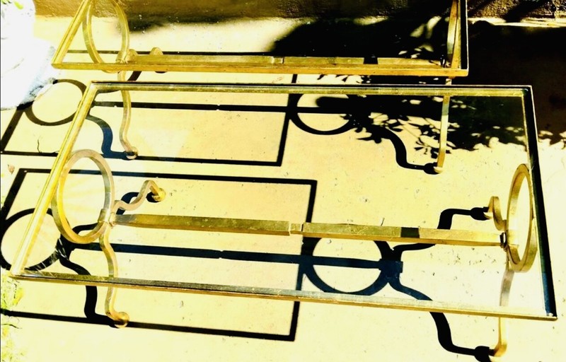 Stunning Wrought Iron 1940’s French Coffee Table after Gilbert Poillerat gallery