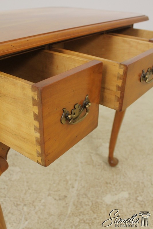 56994: STICKLEY Queen Anne Cherry Lowboy Dressing Table gallery
