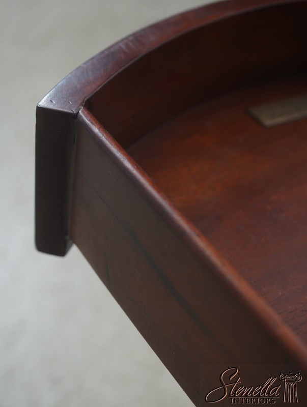 LF72619: THEODORE ALEXANDER Inlaid 2 Tier Mixed Wood End Table gallery