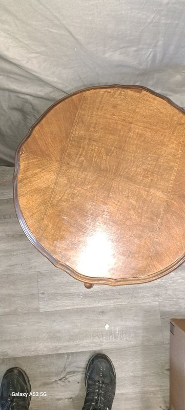 1930 Vintage Round Mahogany Sife Table Excellent Condition!!! gallery