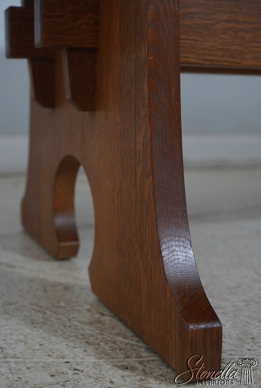 63145EC: STICKLEY Mission Oak Arts & Crafts Dining Room Table gallery