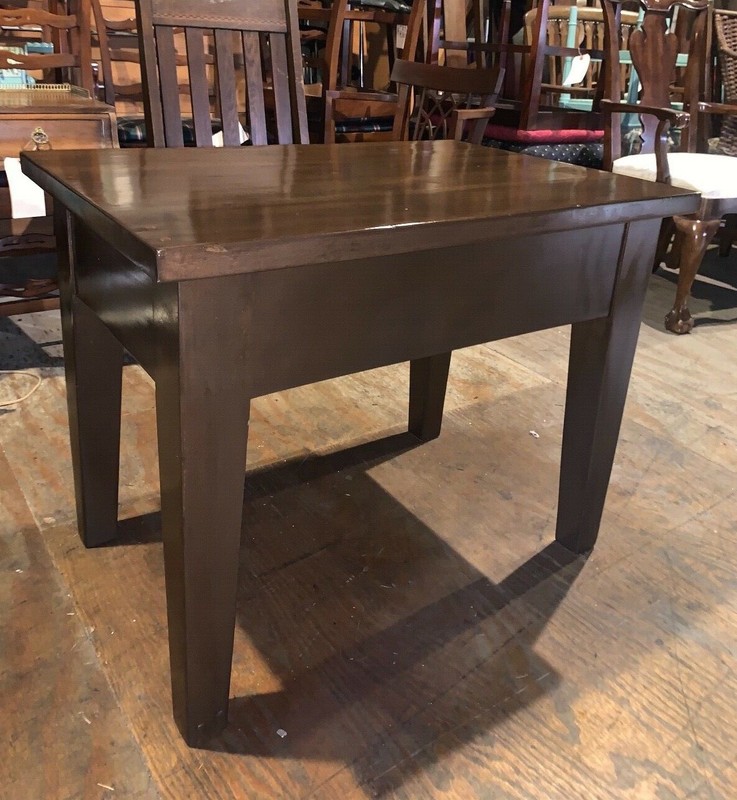 Antique Pine Dining Table or Desk, Refinished gallery