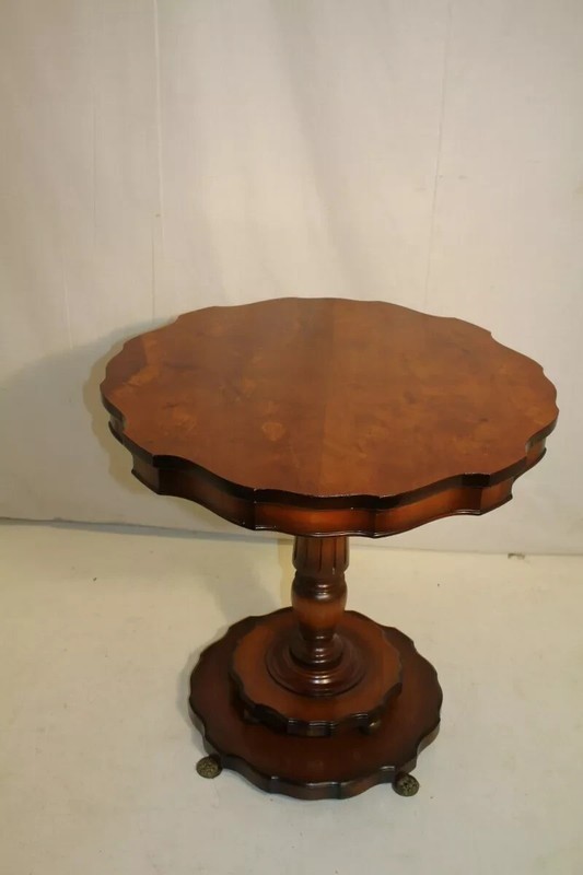 Beautiful Regency Style Fruitwood Decorative Side End Table, c. 1940’s