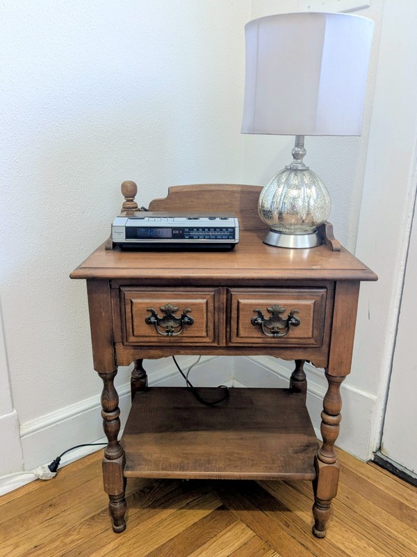Vintage Antique Heywood Wakefield Maple Wood Night Stand /Cinnamon 29800 OBO