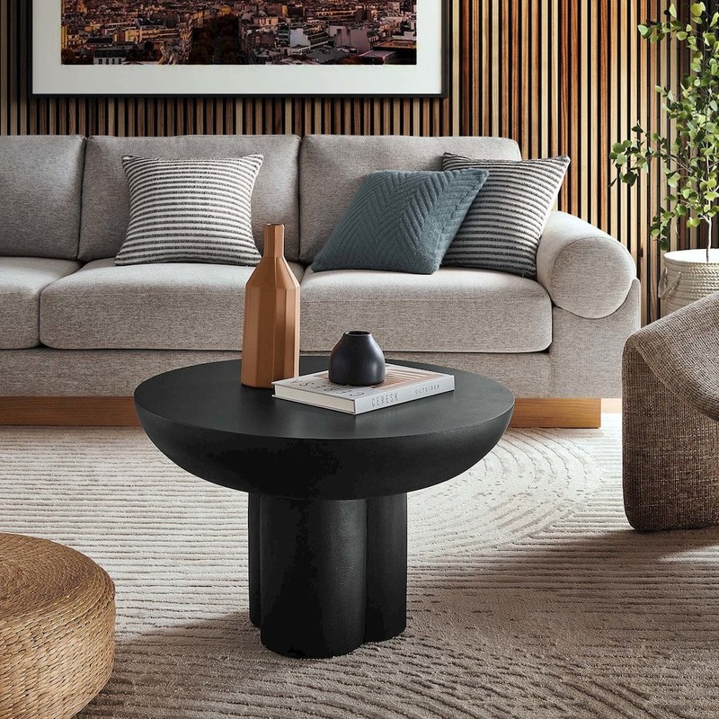 Caspian Round Concrete Coffee Table gallery