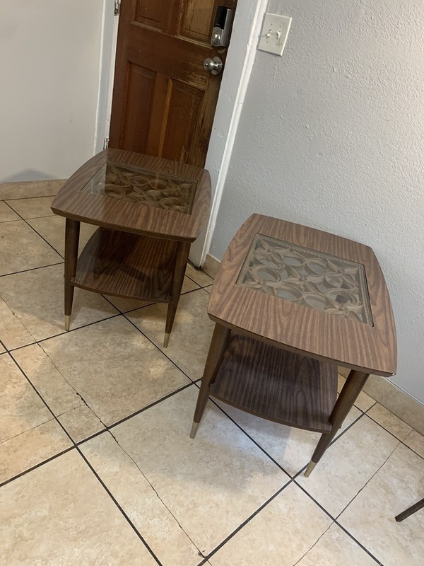 Vintage Mid Century Modern Side End Tables Mid-Century Modern Original 1960 gallery