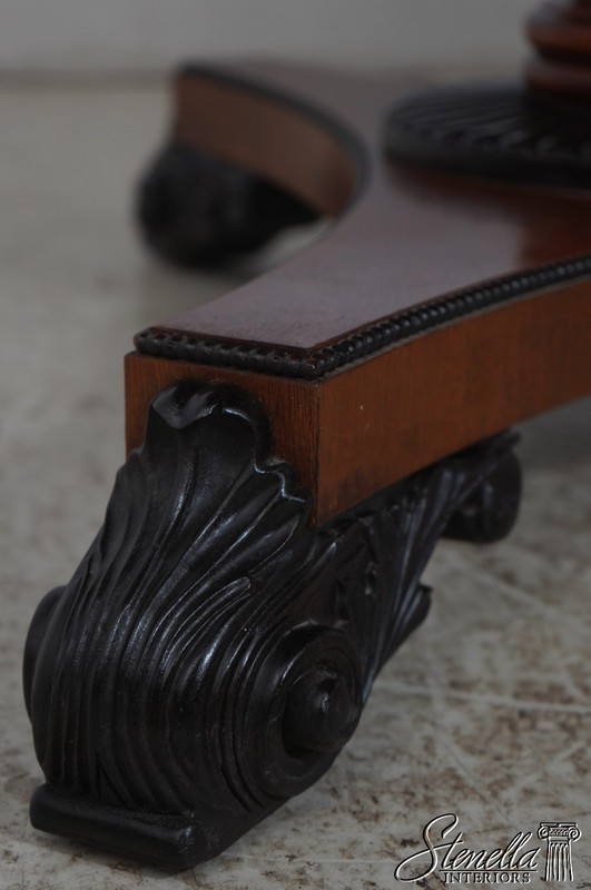 L69903: BAKER Regency Style Mahogany Banded Dining Table gallery