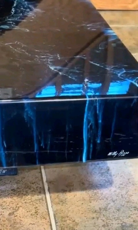 Signed Willy Rizzo Lacquered Coffee Table Made In Italy 1970s Vintage Table gallery