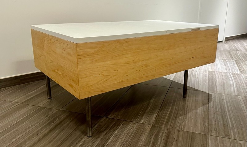1950s George Nelson Herman Miller Storage Coffee Table Birch mid century modern gallery