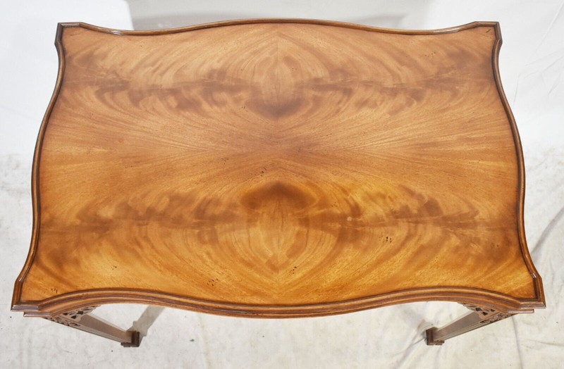 Baker Stately Homes Collection Flame Mahogany Carved Marlborough Tea Table gallery