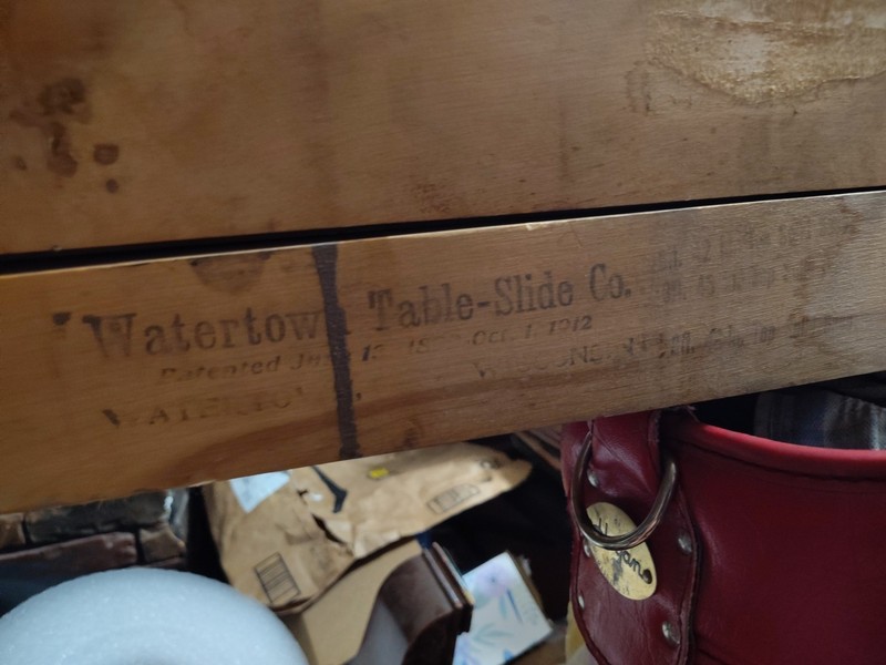 Tomlinson Table Slide Antique Expandable Watertown Wisconsin Accordion 1899-1912