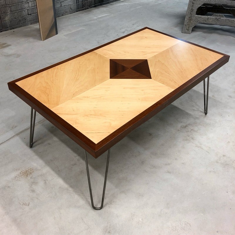 Custom Veneered Coffee Table