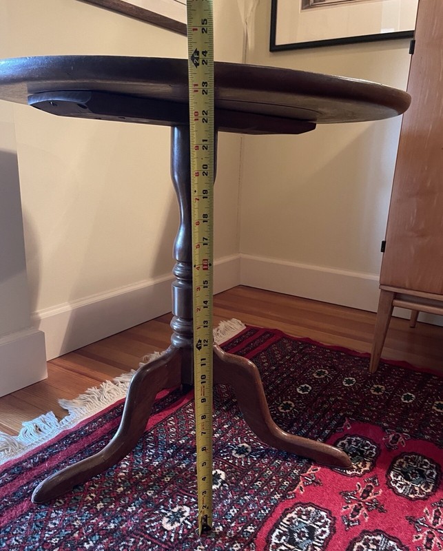 Duncan Phyfe Queen Anne Piecrust Round Side Table 25” Diameter Wallace Nutting gallery