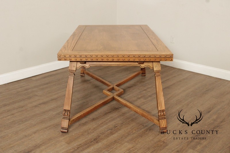 Romweber Viking Oak Draw-Leaf Dining Table gallery